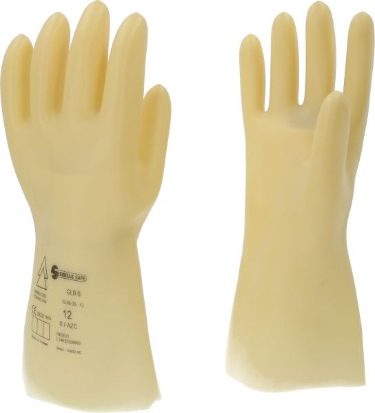 KS Tools Elektriciensbeschermhandschoen met beschermende isolatie, maat 12, klasse 0, wit, 117.0053