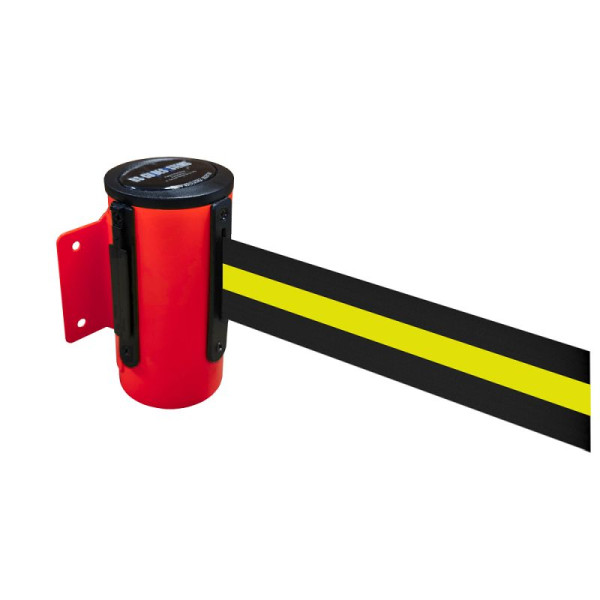 Stein HGS HGS wandriemcassette -P-Line Future-, rood, zwart/geel/zwart horizontaal (gestreept), met magnetisch riemeindstuk, 12850d-0504