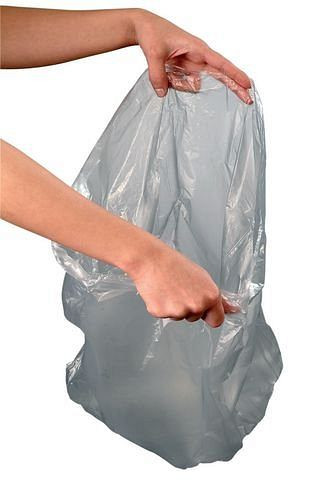 DENIOS vuilniszakken van lagedrukpolyethyleen (PE), 30 l, VE: 2000 stuks, grijs, 165-471
