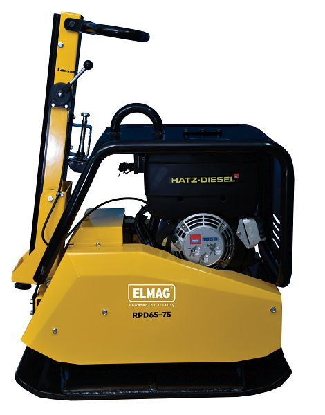 ELMAG trilplaat omkeerbaar, RPD65-75 met Hatz-Diesel 1B50, centrifugaalkracht 6500, met stalen beschermframe, 63026
