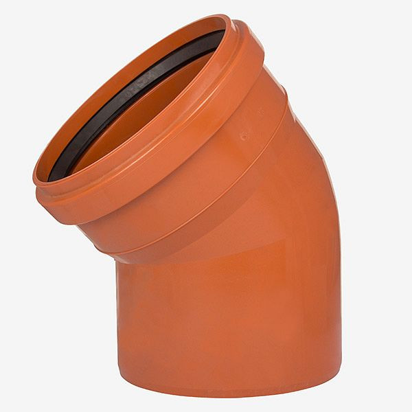 HKW schachtbocht 45° - PVC Ø 250 mm, 9140-25