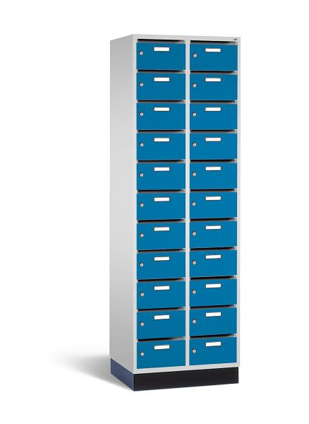C+P verdeelkast intro, H1950xB620xD490mm, kleur: lichtgrijs/lichtblauw, 8170-211 S10001