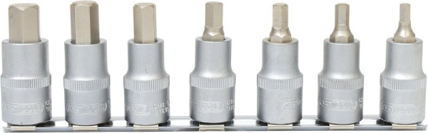 KS Tools Bitdoppenset 1/2", binnenzeskant, kort, 7-delig, 911.1320