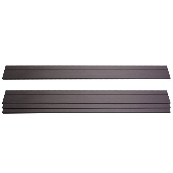 Mendler set van 4 lamellen voor WPC inkijkbescherming Sarthe, planken windscherm, ca. 1 m², 180cm, antraciet, 2x76233