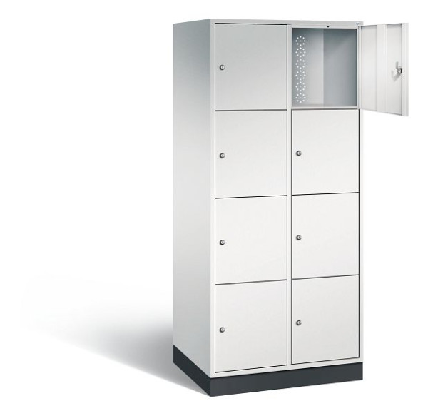 C+P XL lockerkast Intro, H1950xW820xD590mm, kleur: lichtgrijs, 8470-203 S10007
