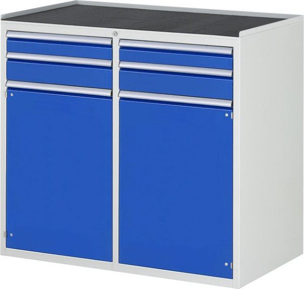 RAU ladekast 7000, 1145x650x1035mm, links: H90, H120mm, draaideur, rechts: lade H90, H120mm, draaideur, metalen steun, 03-LL7.12.12A-MT.11
