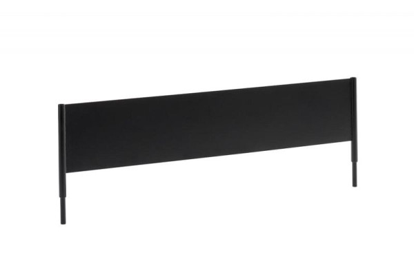 APS ophangbord -VALO- 57 x 1 cm, hoogte: 19,5 cm metaal, zwart, 14031