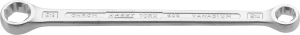 Hazet dubbele ringsleutel TORX®, buiten TORX® profiel, E14, E18, 609-E14XE18