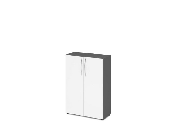 Hammerbacher kast 3OH 34, 6cm diep BM grafiet/wit, V4550/G/W/BM