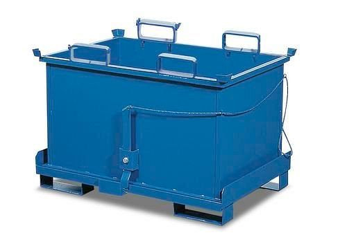 DENIOS klapbodembak Classic voor bulkgoederen, 500 kg laadvermogen, 163-424