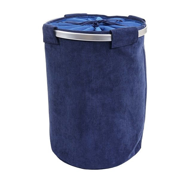 Mendler wasmand HWC-C34, Wasmand wasmand waszak wasmand met net, 55x39cm 65l, snoer blauw, 73195