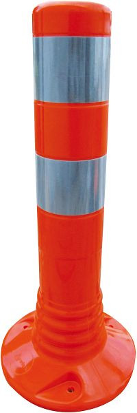Schake Flexi-paal rood witte reflecterende strips Ø 80 mm, hoogte 450 mm Ø 80 mm, PUR, 2 reflecterende strips, incl. 3 schroeven en pluggen, 412214