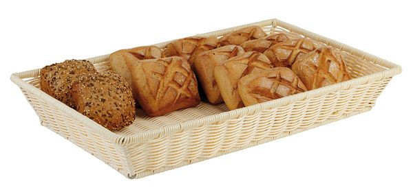 APS GN 1/1 buffetmand, 53 x 32,5 cm, hoogte: 8 cm, polypropyleen, lichtbeige, 40148