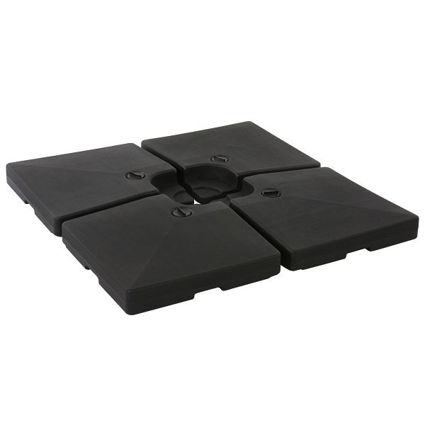 Mendler parasolstandaard HWC-F79, stoplicht parasolstandaard, markt parasolstandaard voor Bodenkreuz, vulbaar 124kg, 70478