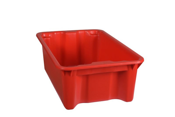 Plastipol-Scheu K 400/0 POLYBOX PP ROOD, 590 mm x 380 mm x 202 mm, 28400021
