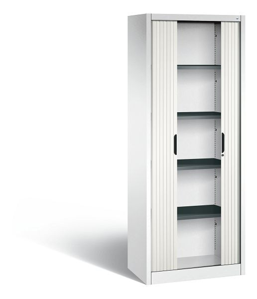 C+P rolluikkast Omnispace, H1980xB800xD420mm, kleur: verkeerswit, verzonken greep, 5 niveaus, 3201-00 S10299