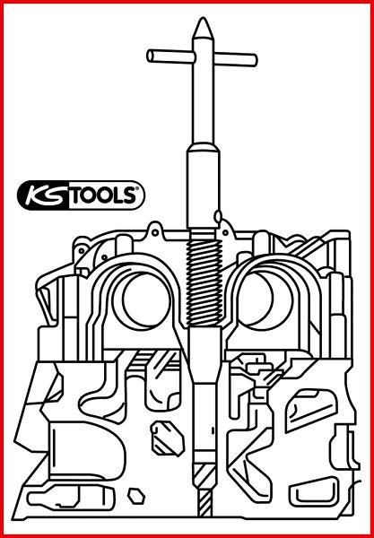 KS Tools Injector Stoel Reinigingstool, Peugeot, Citroën, Fiat, Lancia, 152.1394
