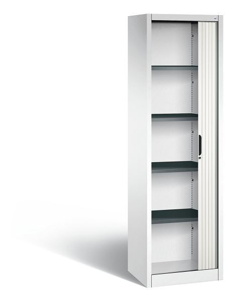 C+P rolluikkast Omnispace, H1980xB600xD420mm, kleur: verkeerswit, verzonken greep, 5 OH, 3200-00L S10106