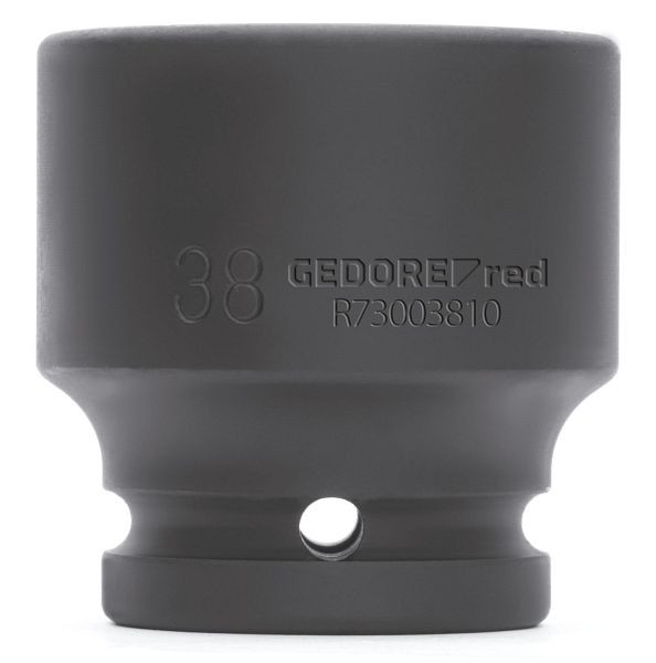 GEDORE rode powerschroevendraaierinzet 3/4", kort 6-kant SW27mm, lengte 54mm, 3300598
