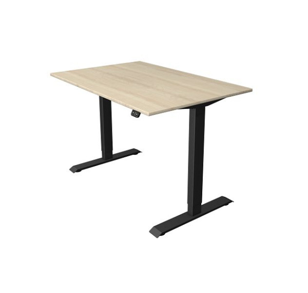 Kerkmann zit-statafel B 1200 x D 800 mm, elektrisch in hoogte verstelbaar van 740-1230 mm, esdoorn, 10180850