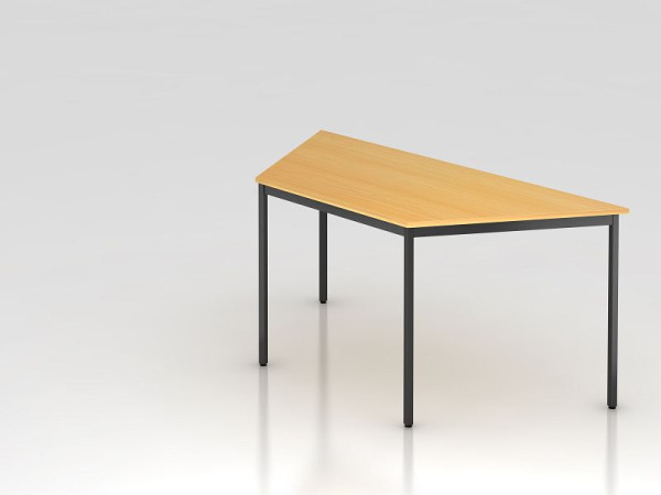 Hammerbacher vergadertafel trapezium vierkant 160x69cm beuken, trapeziumvorm, VVT16/6/D