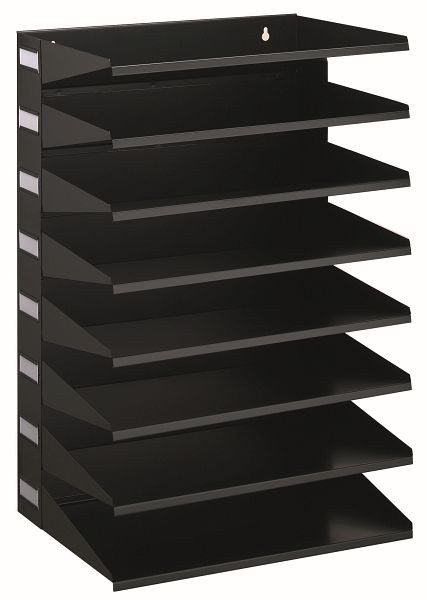 DURABLE sorteerbalk, 8 stuks, zwart, 336101