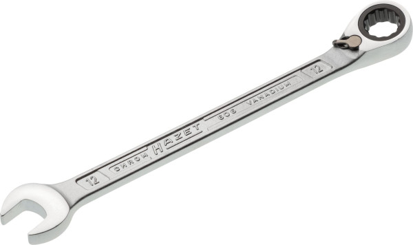 Hazet combinatieratelsleutel, extern dubbel zeskant tractieprofiel, 12 mm, 606-12