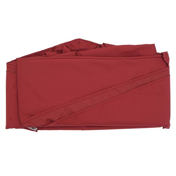 Mendler parasolhoes HWC-A96, 8 ronde stutten Ø3m 220g/m² polyester, vervangende hoes bijv. voor vrijdragende parasol HWC-A96, bordeaux, 81698