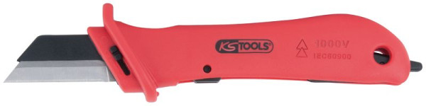 KS Tools kabelmes met beschermende isolatie en vervangbaar mes, 189 mm, 117.1148