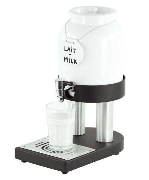 Casselin melkdispenser 4L met porseleinen container koud, CDLPF4