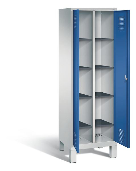 C+P washok Evolo, H1850xW610xD500mm, kleur: lichtgrijs / gentiaanblauw, 48012-20B S10012