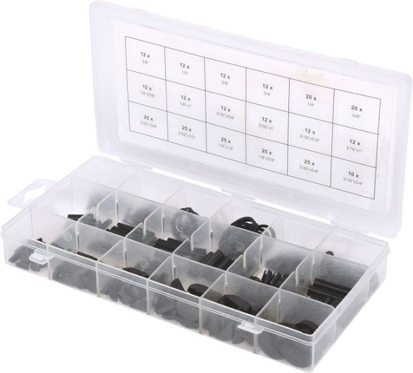 KS Tools assortiment rolpen/seegerring/veerwiggen/E-borgveer, 295 stuks, 970.0520