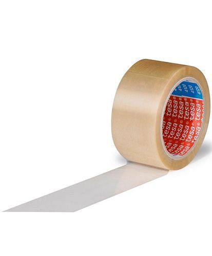 tesa PVC-plakband 4120, transparant, 50 mm breed x 66 m, dikte 49 µ, verpakking: 36 rollen, 299522