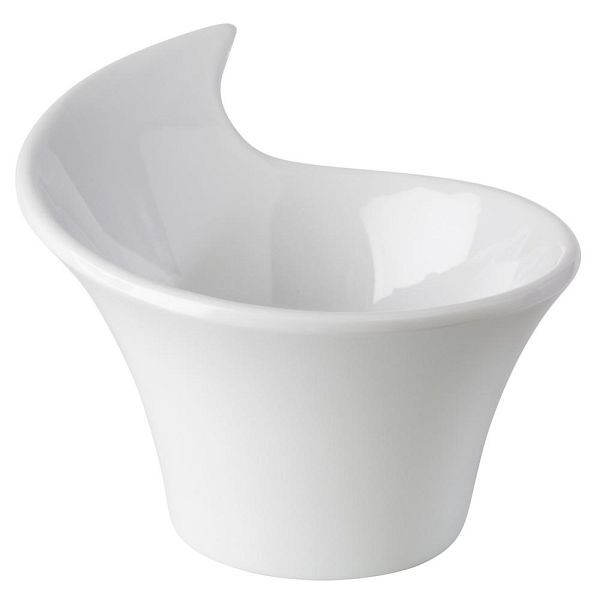 APS kommen "FRIENDLY", dipschalen, snackschalen, gemaakt van gerecycled plastic (PET), 8,5 x 7 cm, hoogte 6 cm, 0,07 liter, wit, verpakking van 12, 79041