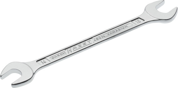 Hazet dubbele steeksleutel, buitenzeskantprofiel, 14 x 15 mm, 450N-14X15