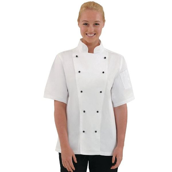 Whites Chicago koksbuis korte mouwen wit L, DL711-L