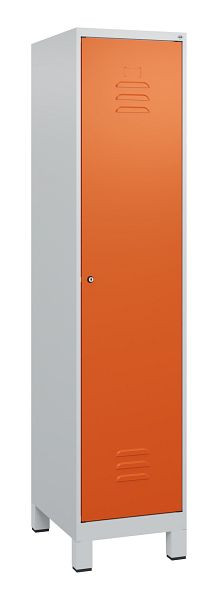 C+P luierkastje Classic PLUS met middenwand, voeten, 1800x400x500mm, 7035/2004, cilinderslot, 0800107-12F S10031