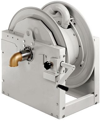 Ebinger slanghaspel HMI 700, gelakte stalen behuizing, slang max. 25m - 2" (63mm OD), 20bar / 90°C (waterperslucht), 6.700.130.410