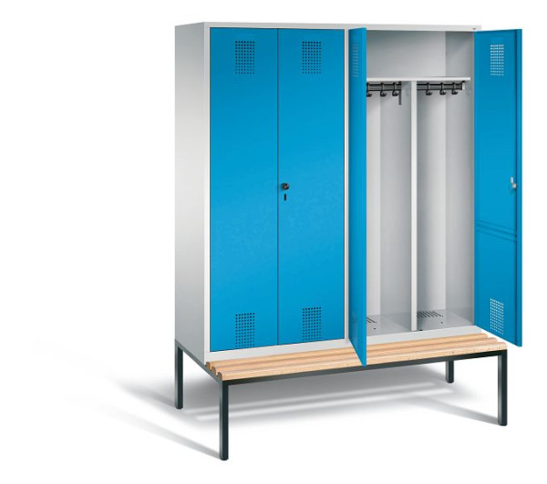 C+P zwart wit kastje Evolo, H2090xW1590xD815mm, kleur: lichtgrijs/lichtblauw, 48052-42 S10045