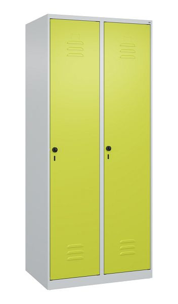 C+P multifunctionele kast Classic PLUS, wasruimte, 2 vakken, 1850x800x500mm, 7035/0024, veiligheidsdraaigrendel, deuren rechtsaanslag, 080000-22B S10009
