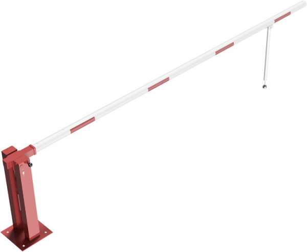 Schake handbarrière met gasdrukveer en pendelsteun, dagbreedte: 4000 mm, met profielcilinderslot, 415_41ZPB