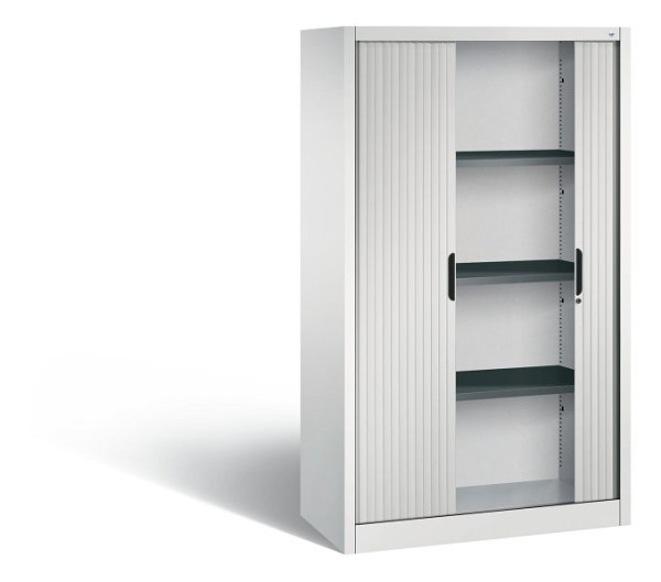 C+P rolluikkast Omnispace, H1660xB1000xD420mm, kleur: lichtgrijs, inbouwgreep, 4 OH, 3212-00 S10007