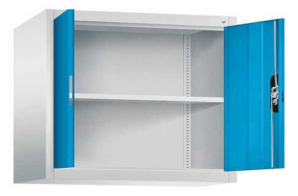 C+P bovenkast Acurado, H790xW930xD500mm, kleur: lichtgrijs/lichtblauw, verzonken handgreep, 9285-000 S10205