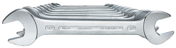 GEDORE dubbele steeksleutelset, 10-delig, SW 6-32, 6077620