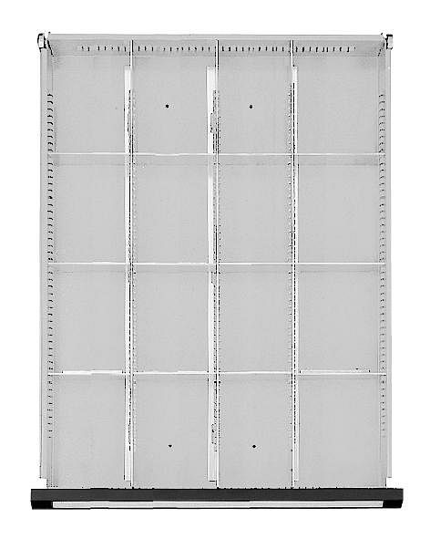 ANKE ladescheidingsset; voor lade 410 x 540 mm (BxD); 1/4 divisie
