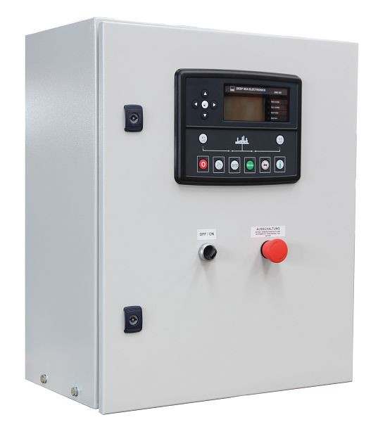 ELMAG ATS Panel DSE 335 tot 87 kVA / 125A, netuitvaldetectie met spanningsschakeling, schakelkast, DC-voeding, 53630