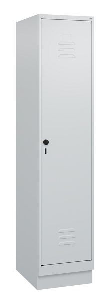C+P luierkluis Classic PLUS met middenwand, bodem, 1800x400x500mm, 7035/7035, veiligheidsdraaigrendel, 0800207-12F S10009