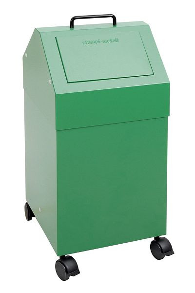 Stumpf afvalscheiding 45, verrijdbaar, RAL 6024/6024, 45 liter, 630-045-2-0-624