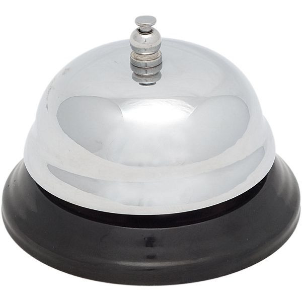 Stalgast receptiebel, verchroomd, Ø 85 mm, hoogte 60 mm, KK1501001