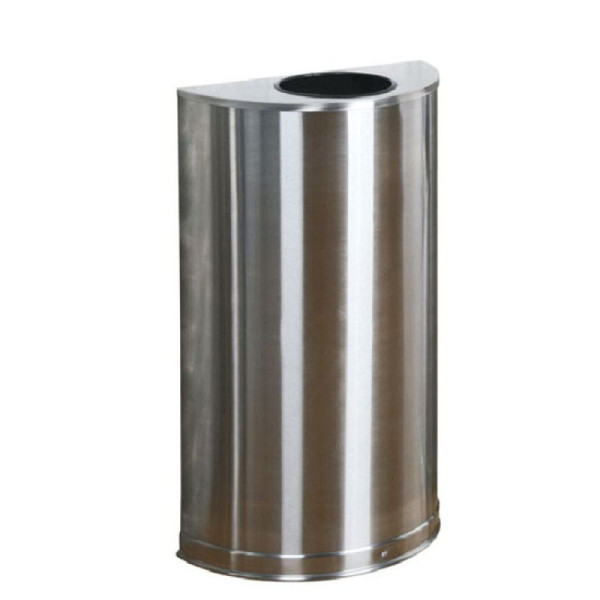 Stein HGS HGS afvalbak -Designer Line- Rubbermaid, 45 liter, gemaakt van RVS, met ronde inzet, 12105
